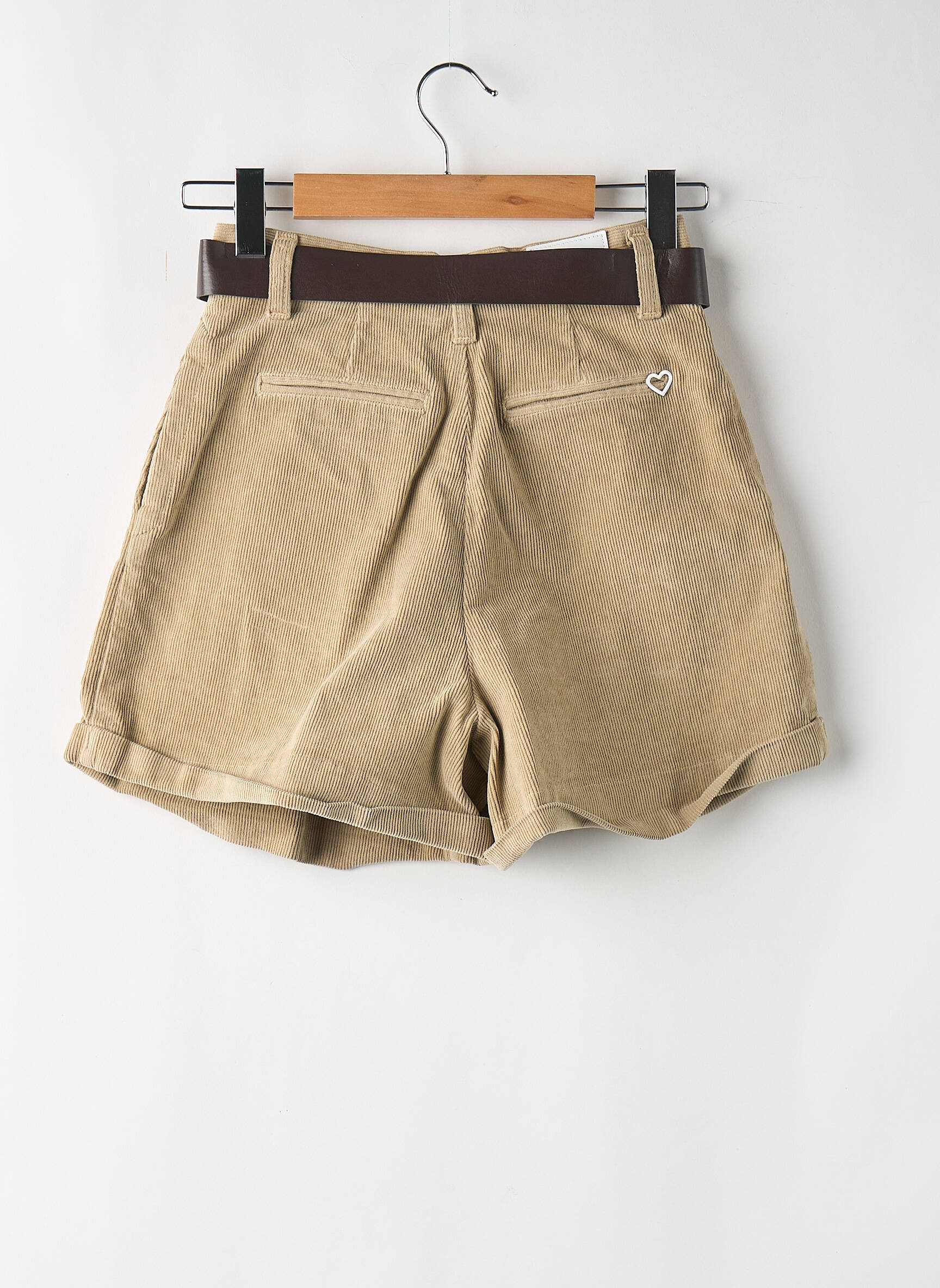 Short marron PLEASE femme