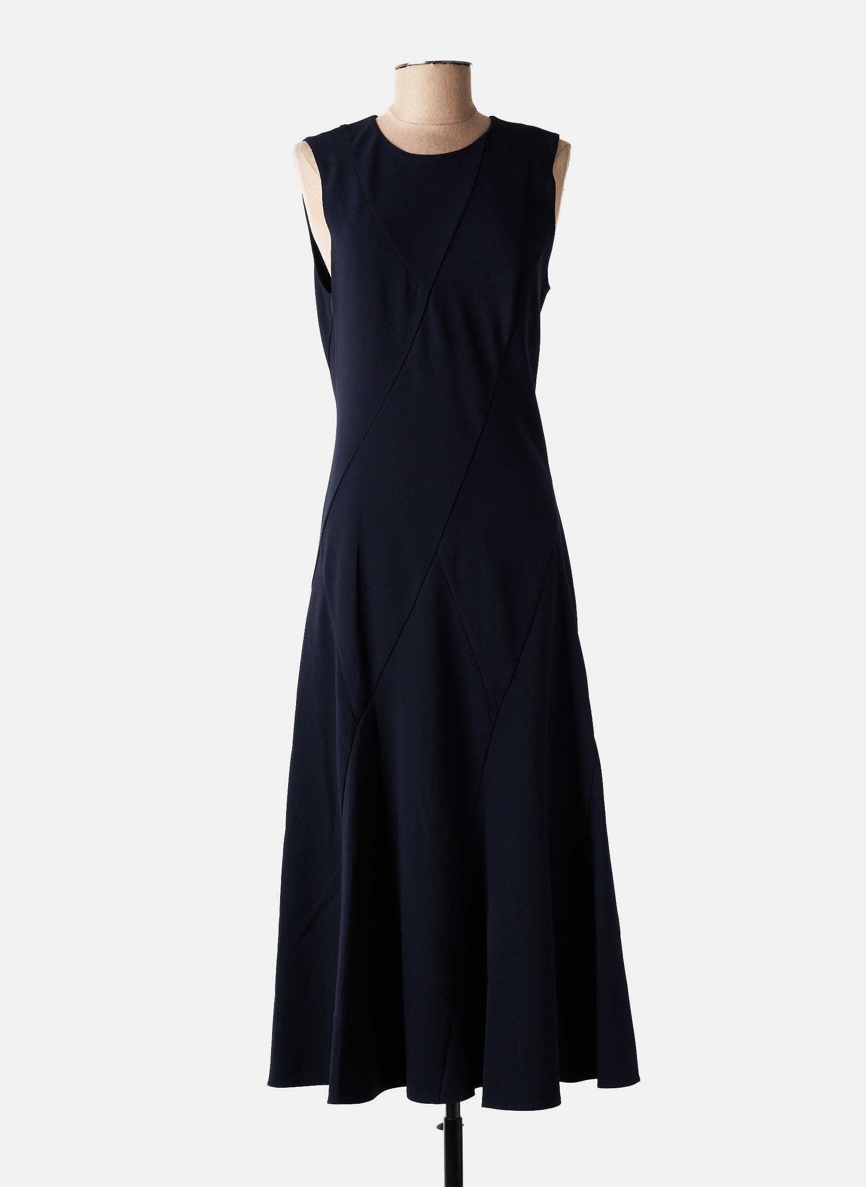 Robe mi-longue bleu THEORY femme