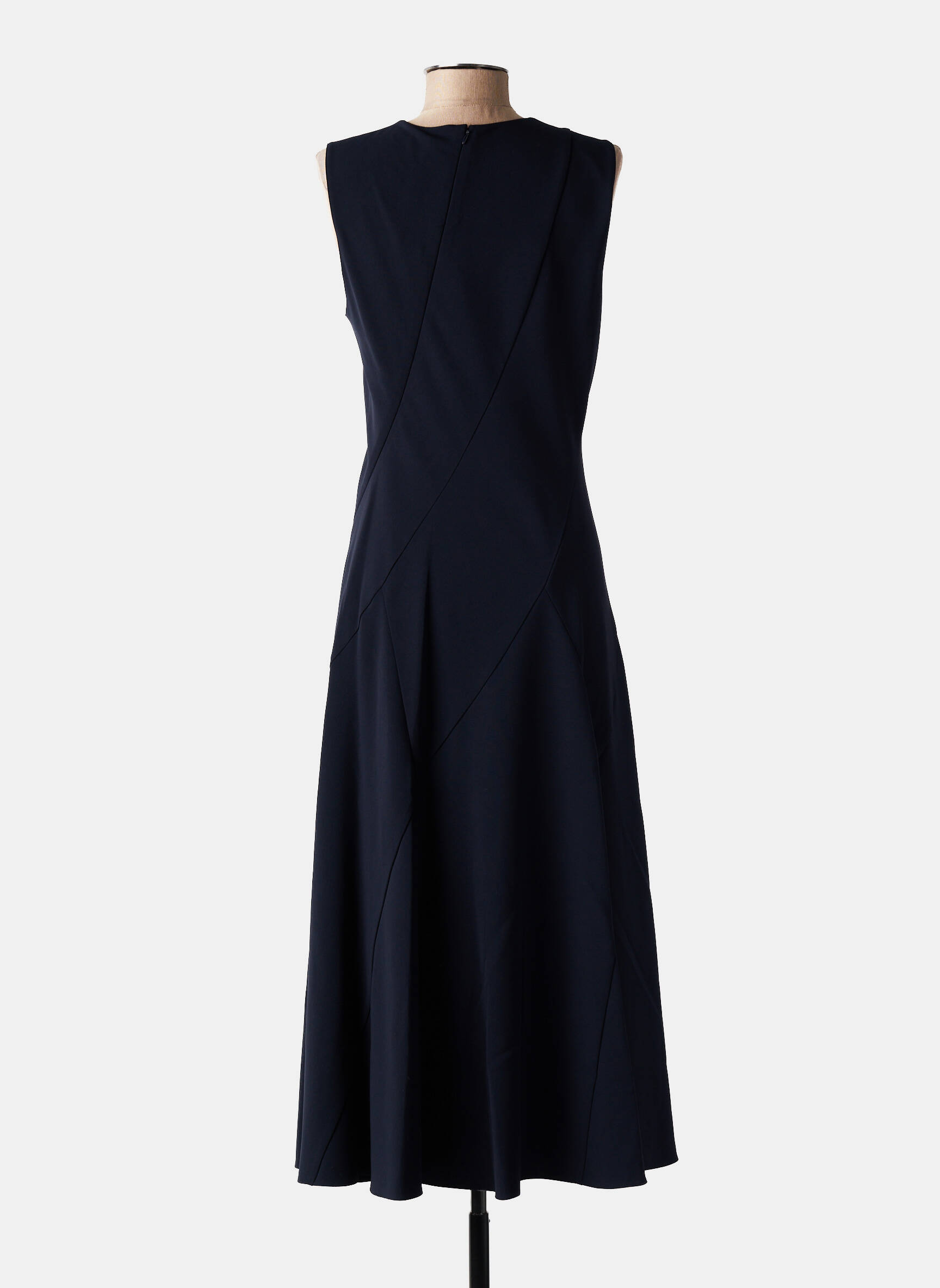 Robe mi-longue bleu THEORY femme