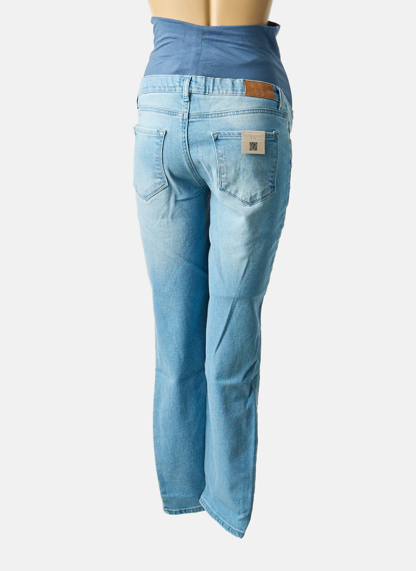 Jean maternité tissage denim bleu NOPPIES femme