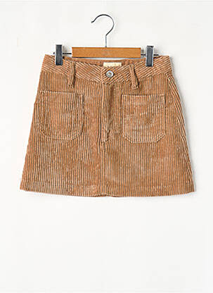 Jupe courte marron BELLEROSE fille