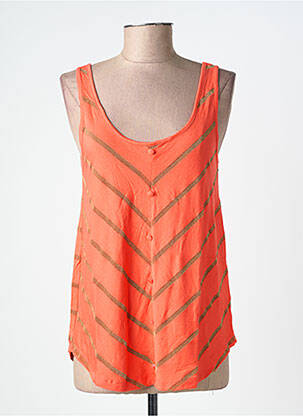 Débardeur orange PIECES femme
