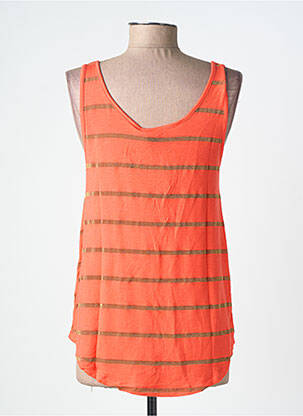 Débardeur orange PIECES femme