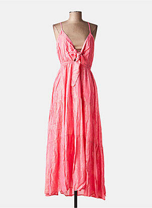 Robe longue col v rose SUNDRESS femme