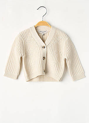 Gilet manches longues blanc PETITE LUCETTE fille