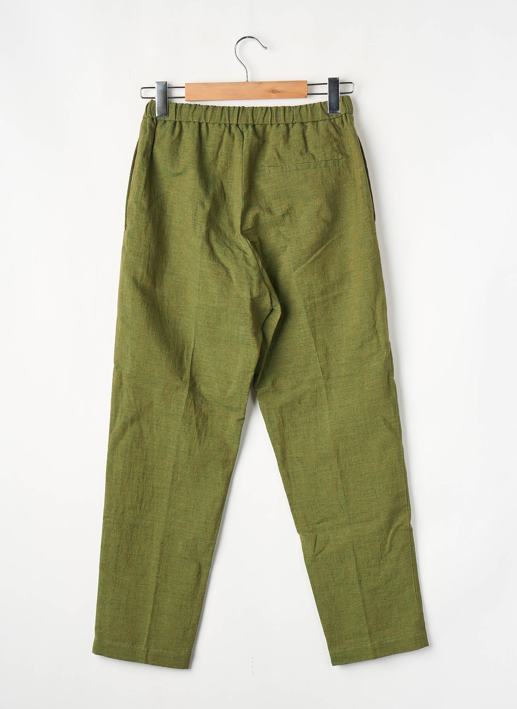 Pantalon droit vert POMANDERE femme