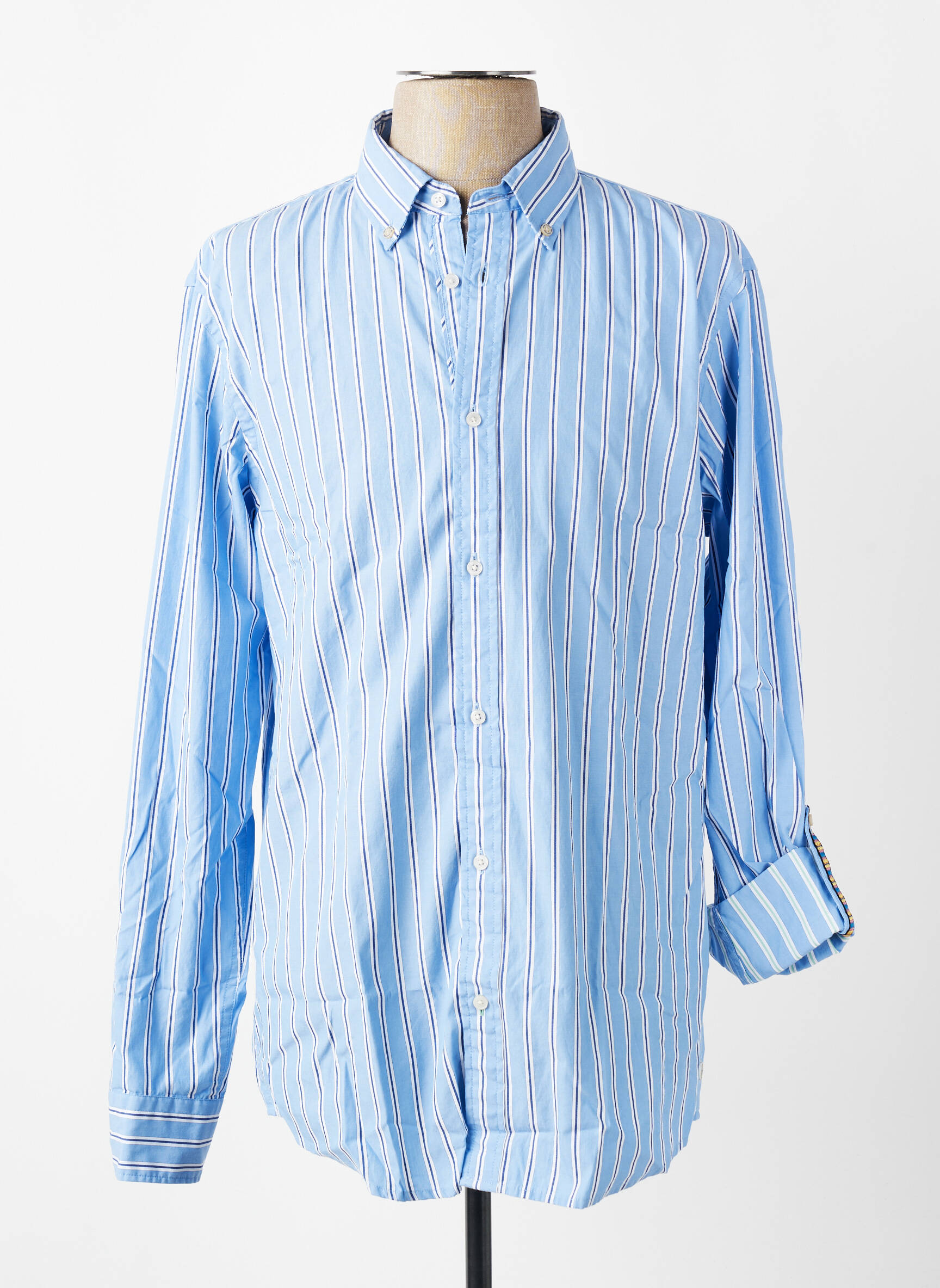 Chemise manches longues bleu SCOTCH & SODA homme