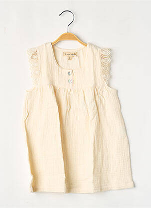 Robe courte beige LA PETITE COLLECTION fille