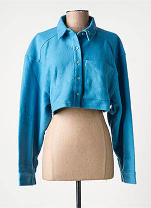 Gilet manches longues bleu REEBOK femme