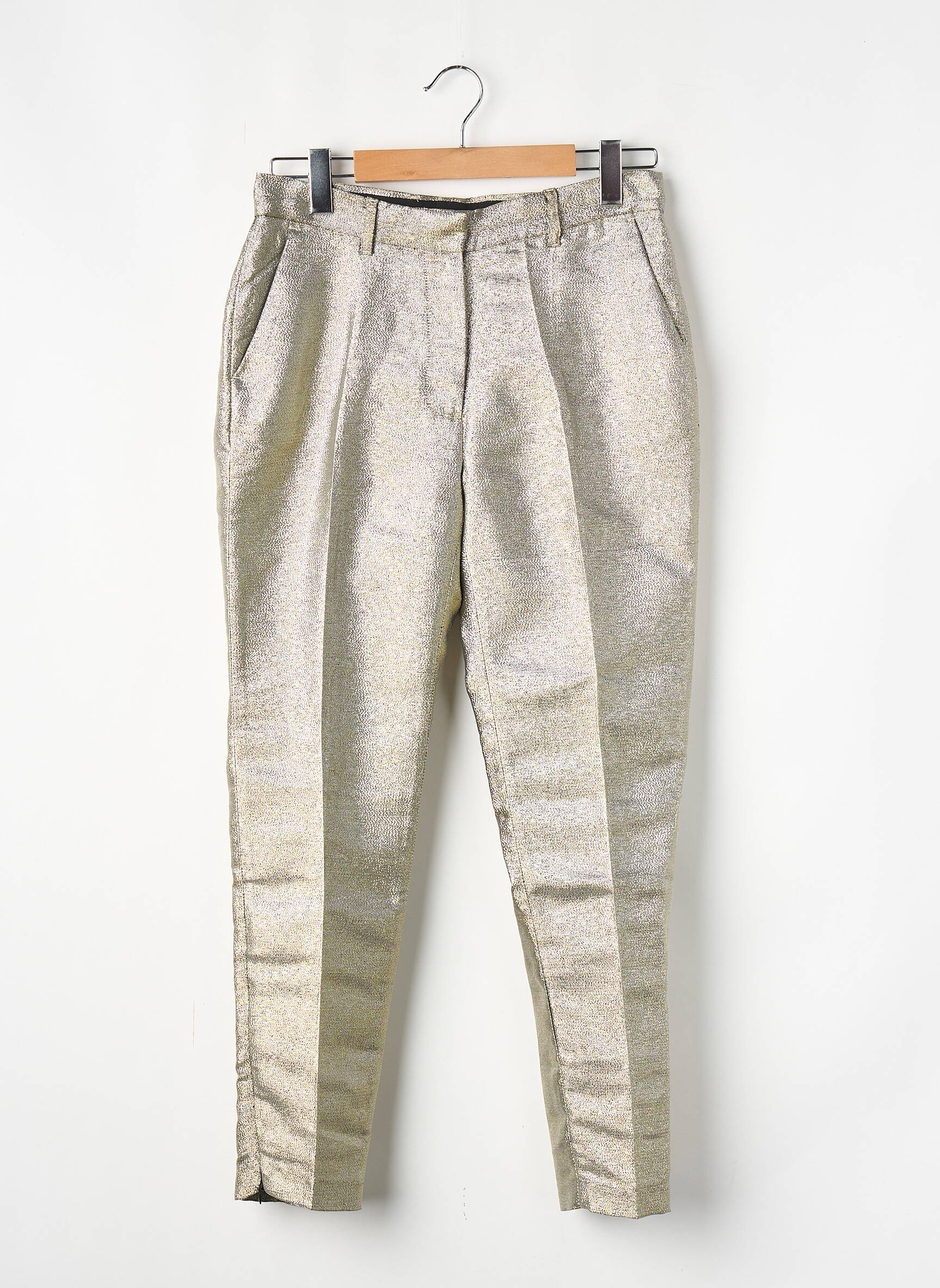 Pantalon droit argent MES DEMOISELLES...PARIS femme