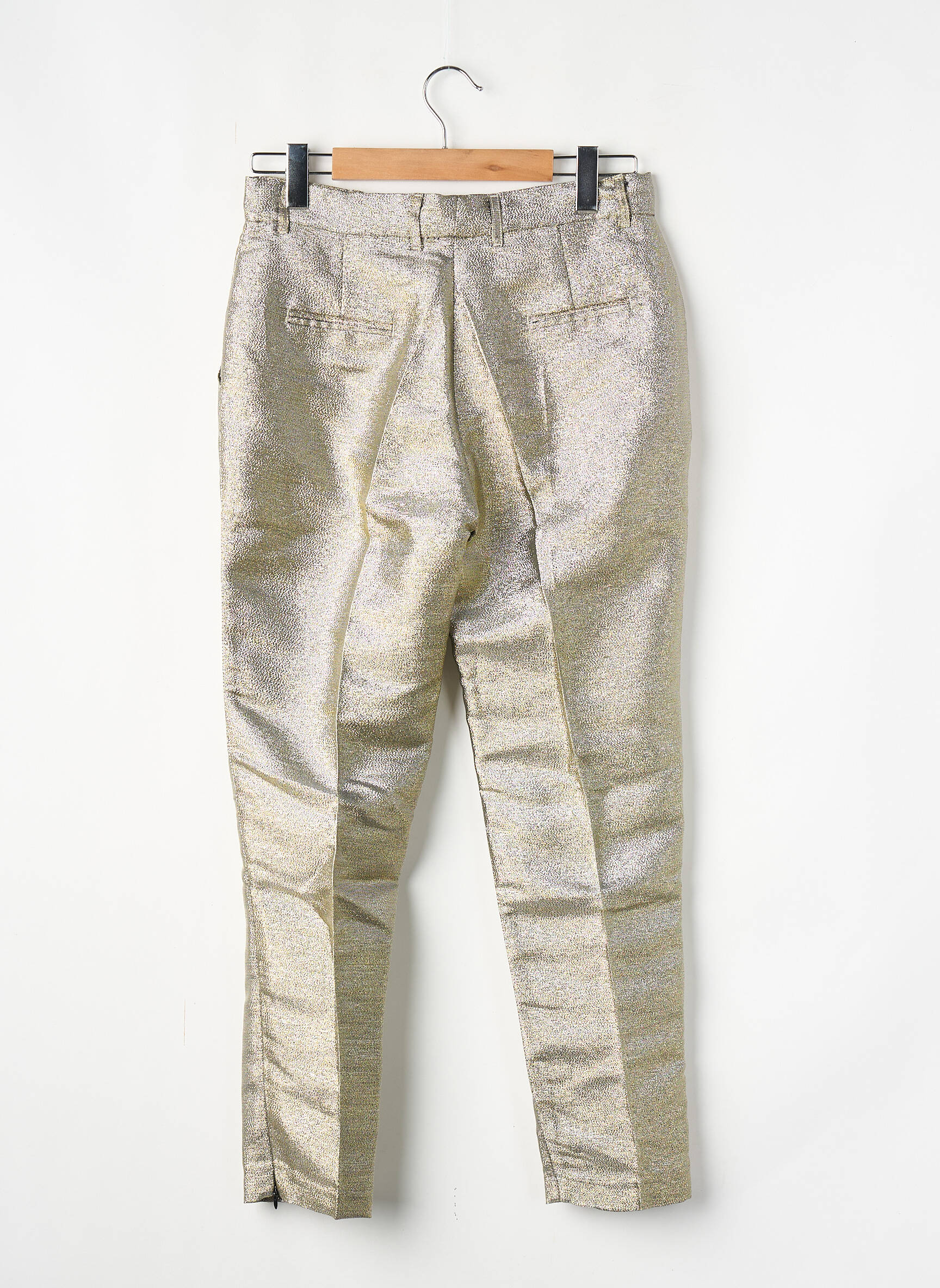 Pantalon droit argent MES DEMOISELLES...PARIS femme