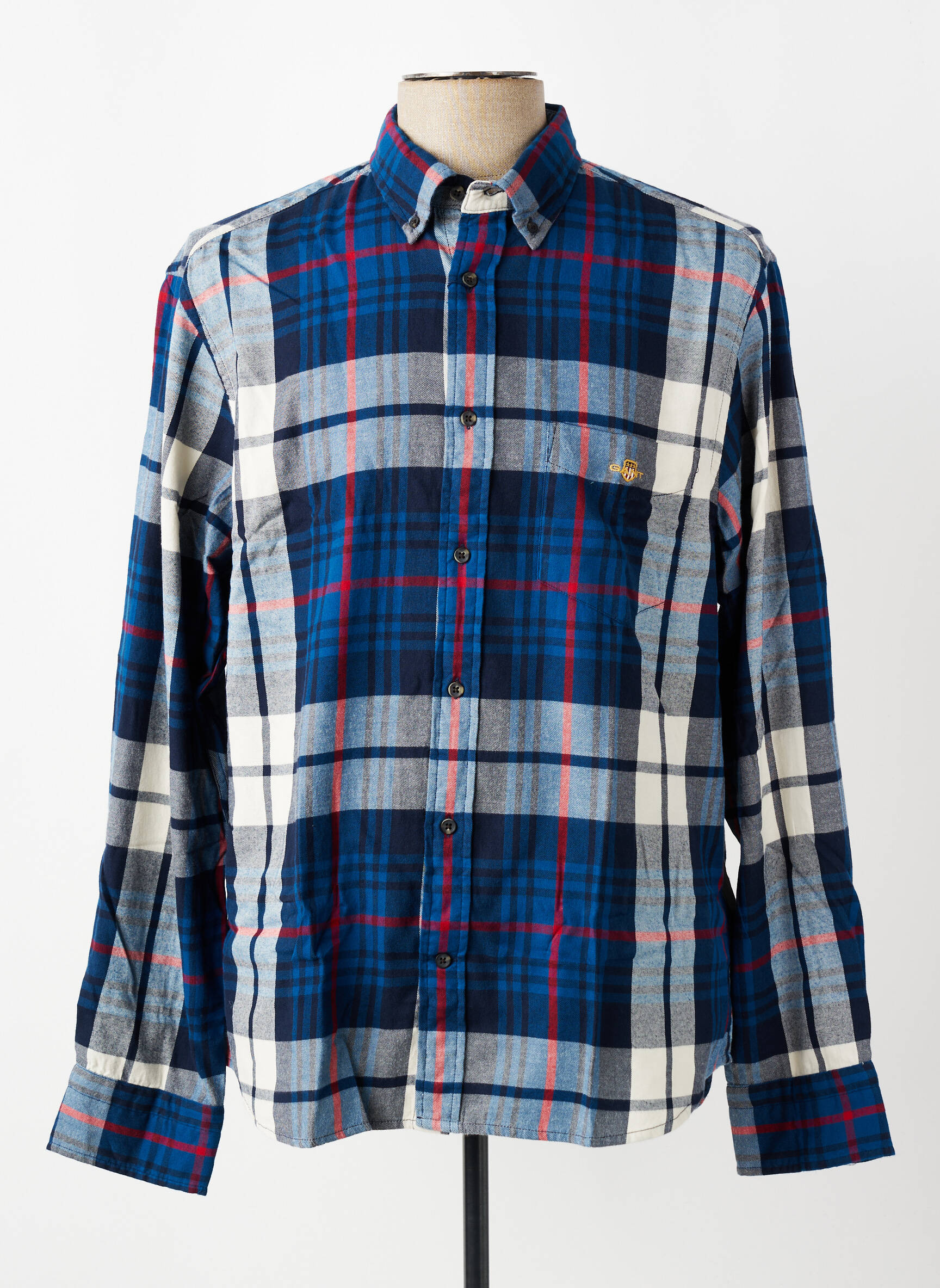 Chemise manches longues blanc GANT homme
