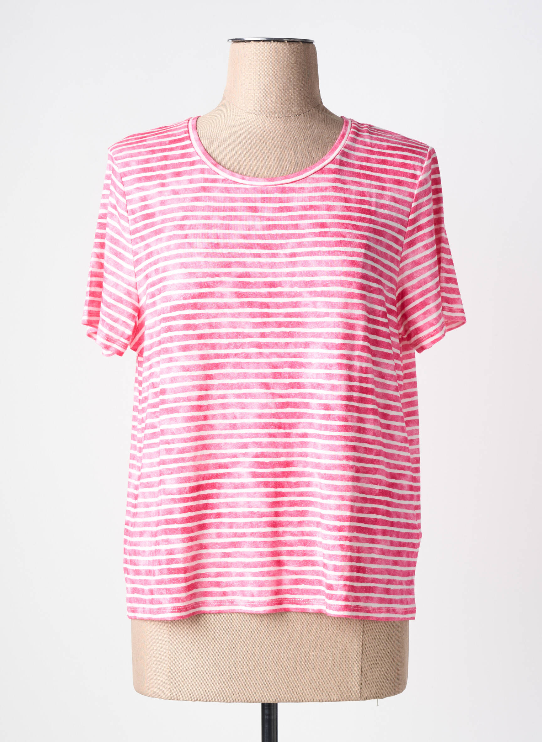 T-shirt rose MAJESTIC FILATURES femme