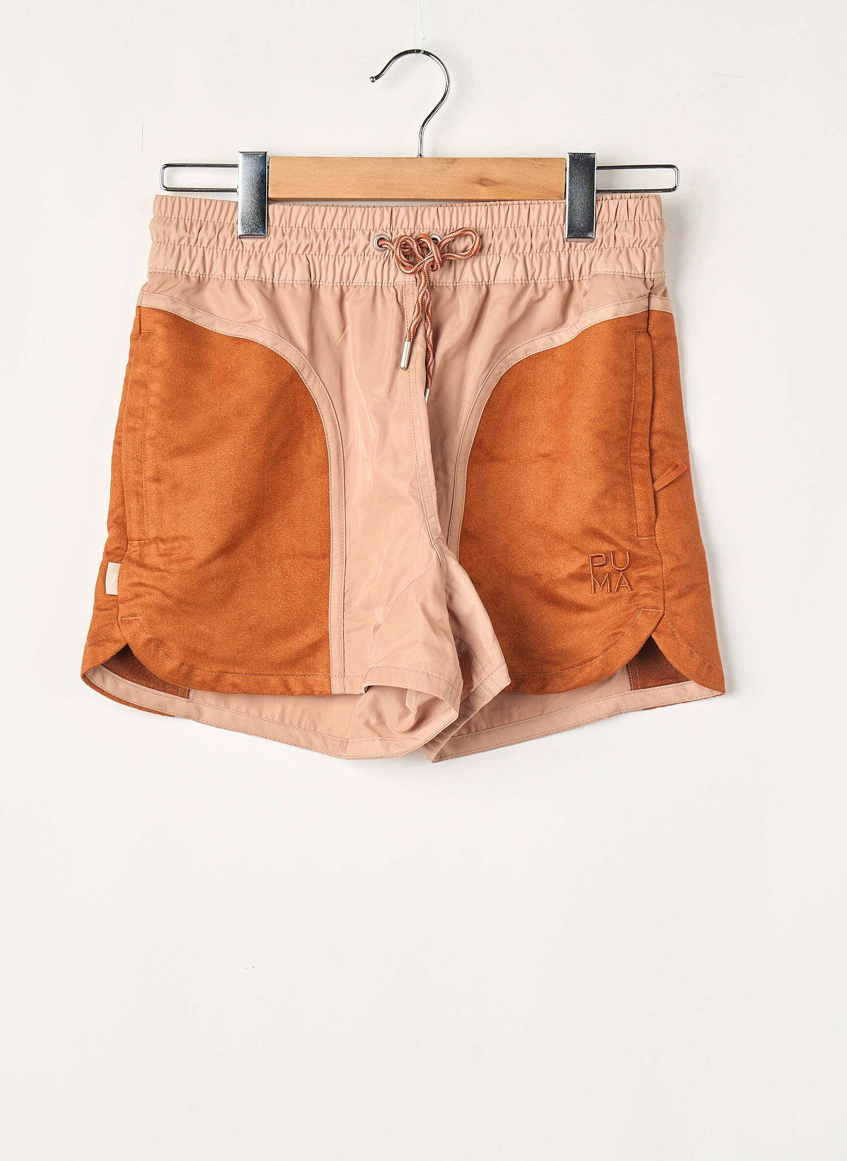Short orange PUMA femme