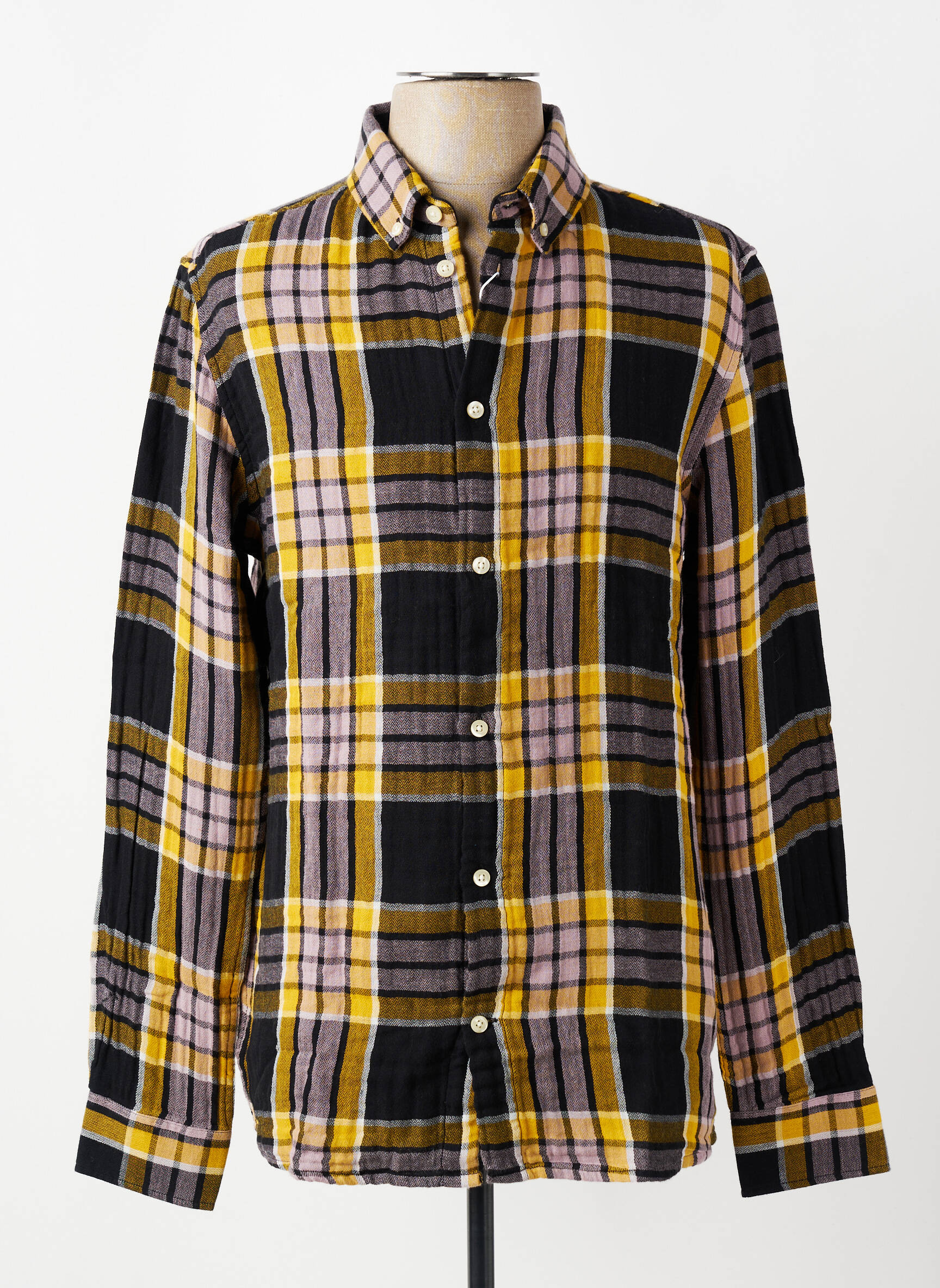 Chemise manches longues multicolore KNOWLEDGE COTTON APPAREL homme