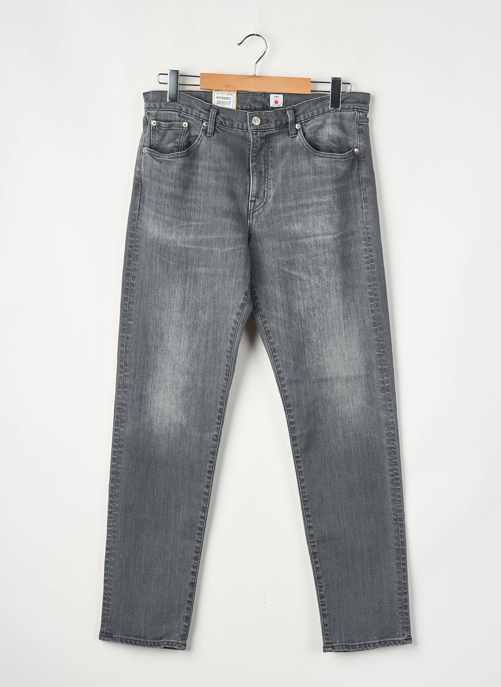 Jeans coupe droite noir EDWIN homme