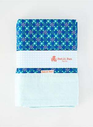 Parure de lit imprimé fleurs bleu PETIT PAN enfant