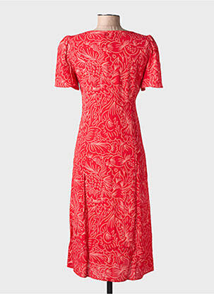 Robe mi-longue rouge SOI PARIS femme