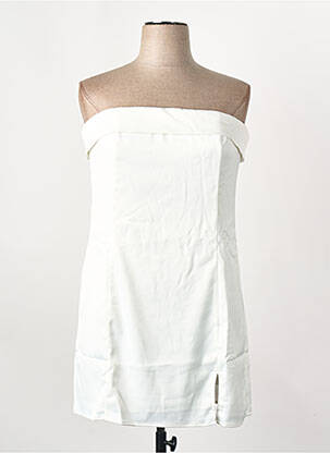 Robe courte blanc GINA TRICOT femme