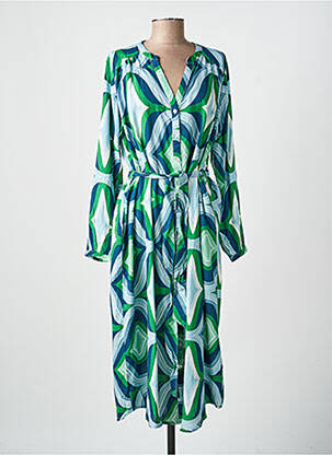 Robe mi-longue vert LA PETITE ETOILE femme