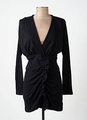 Robe courte col v noir IRO femme