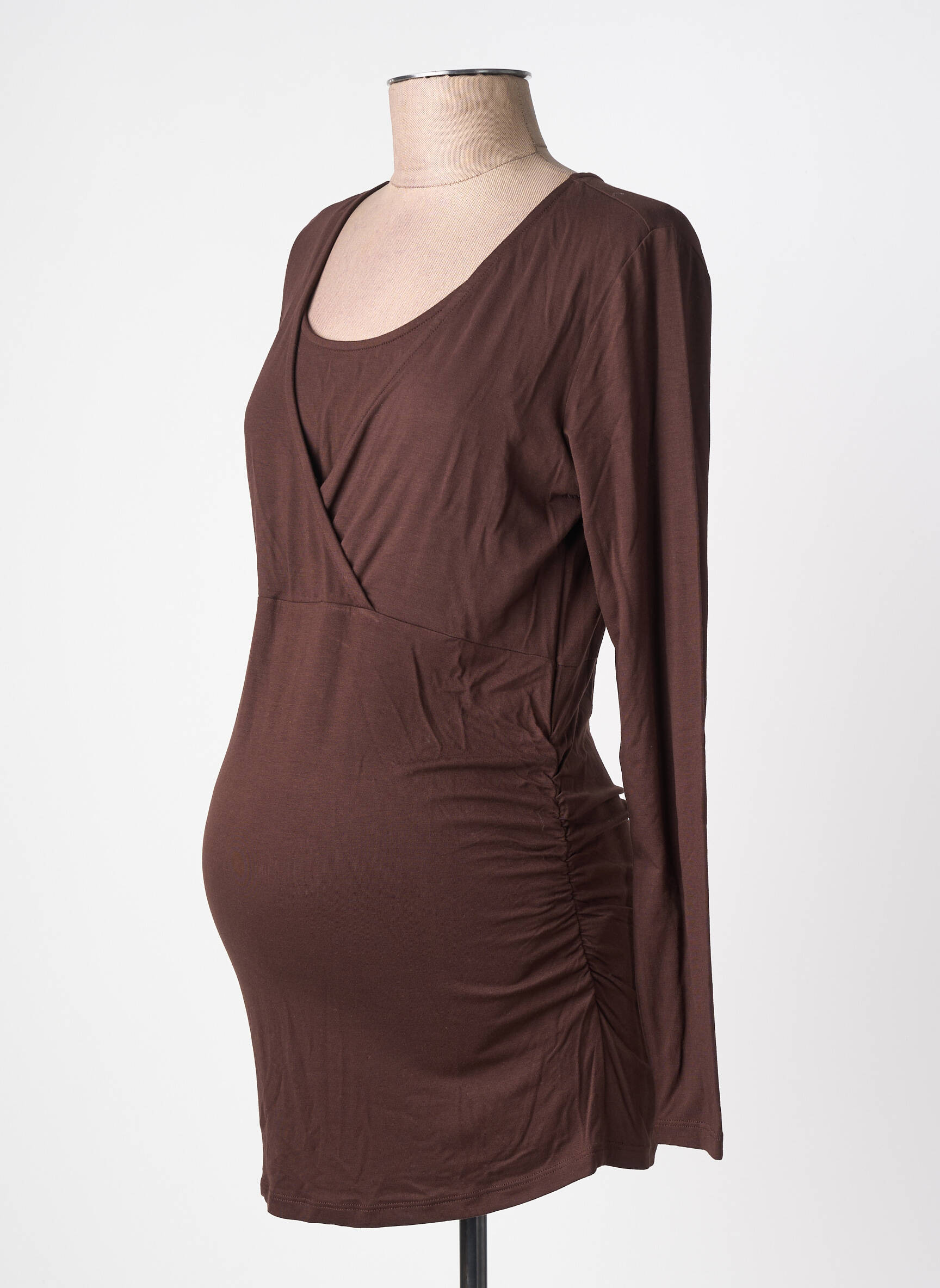 T-shirt marron NOPPIES femme