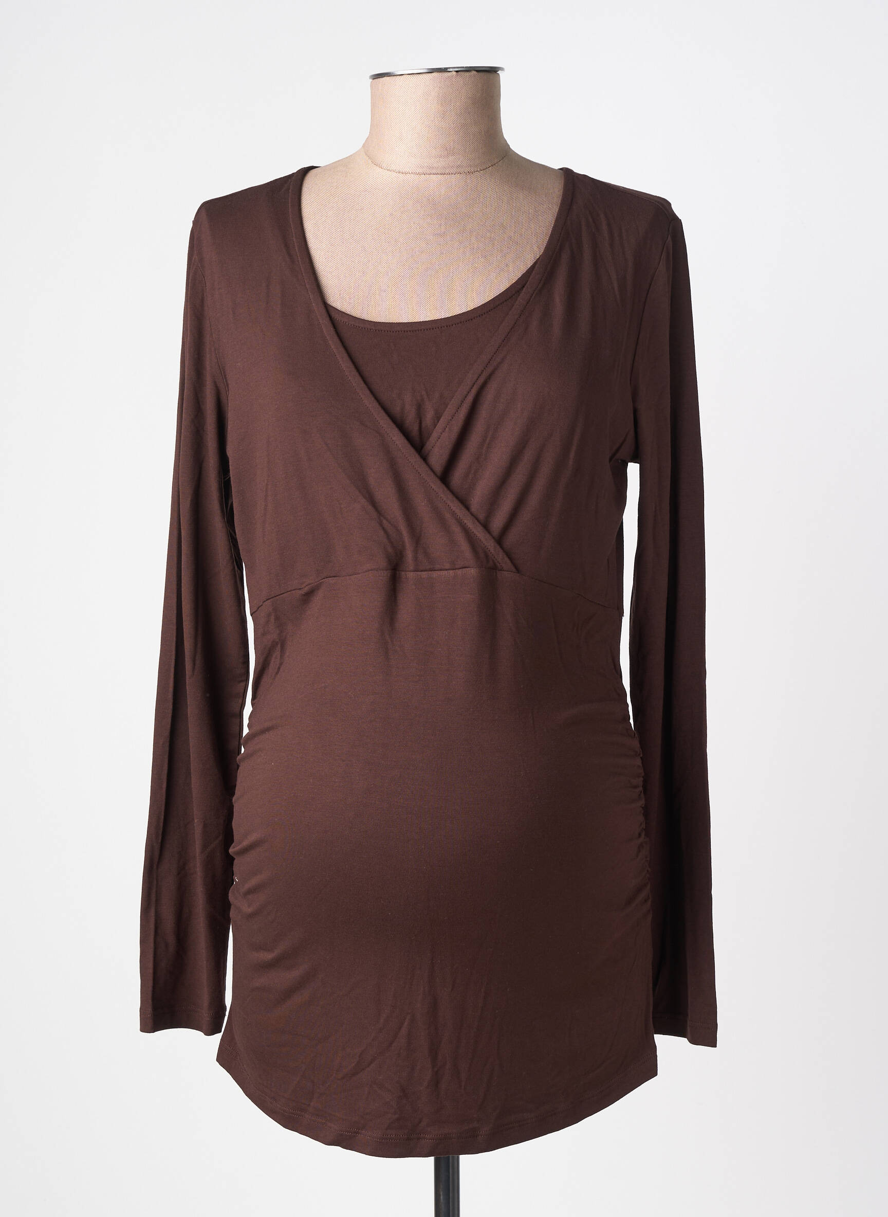 T-shirt marron NOPPIES femme