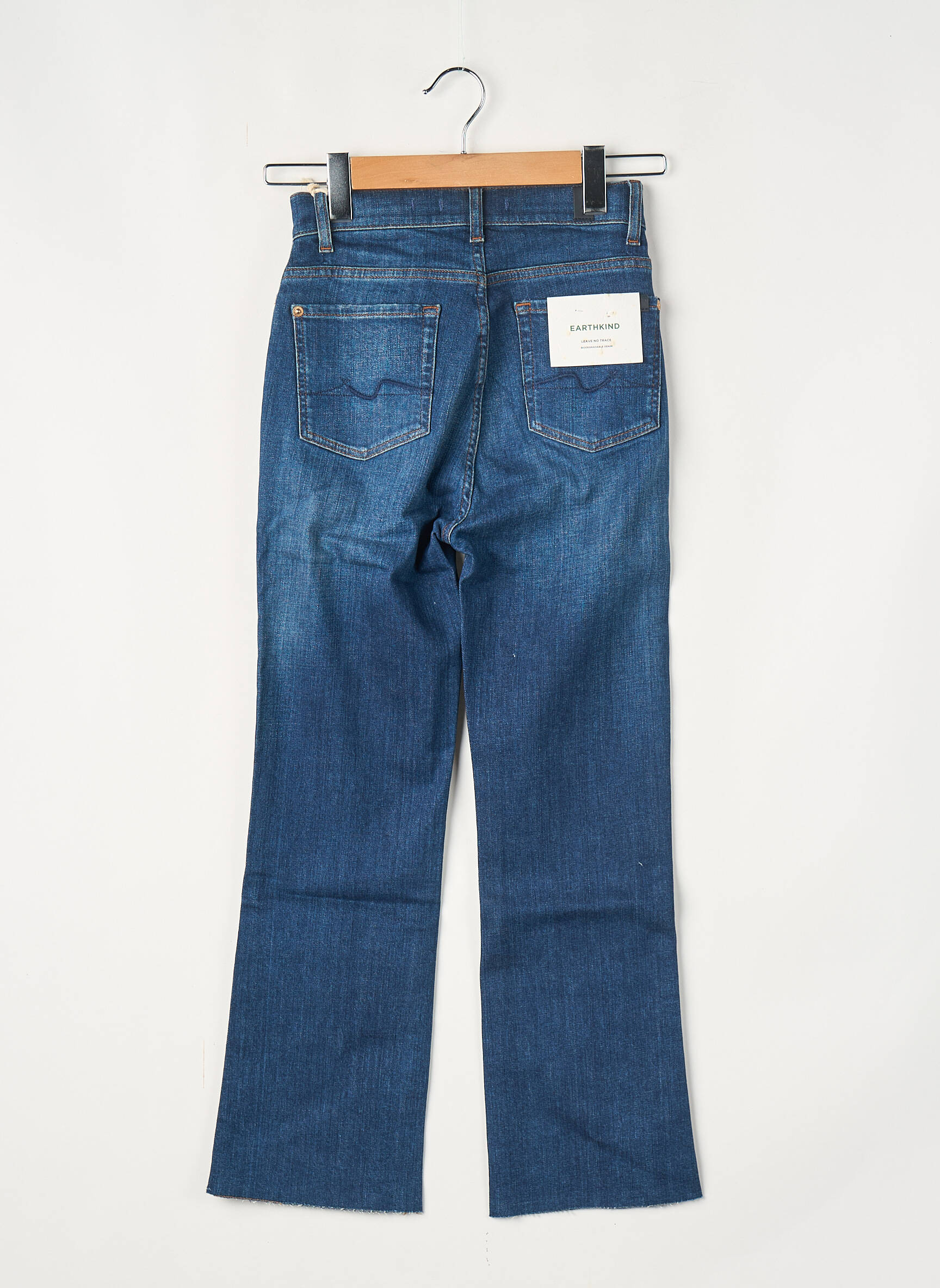 Jeans coupe droite bleu 7 FOR ALL MANKIND femme