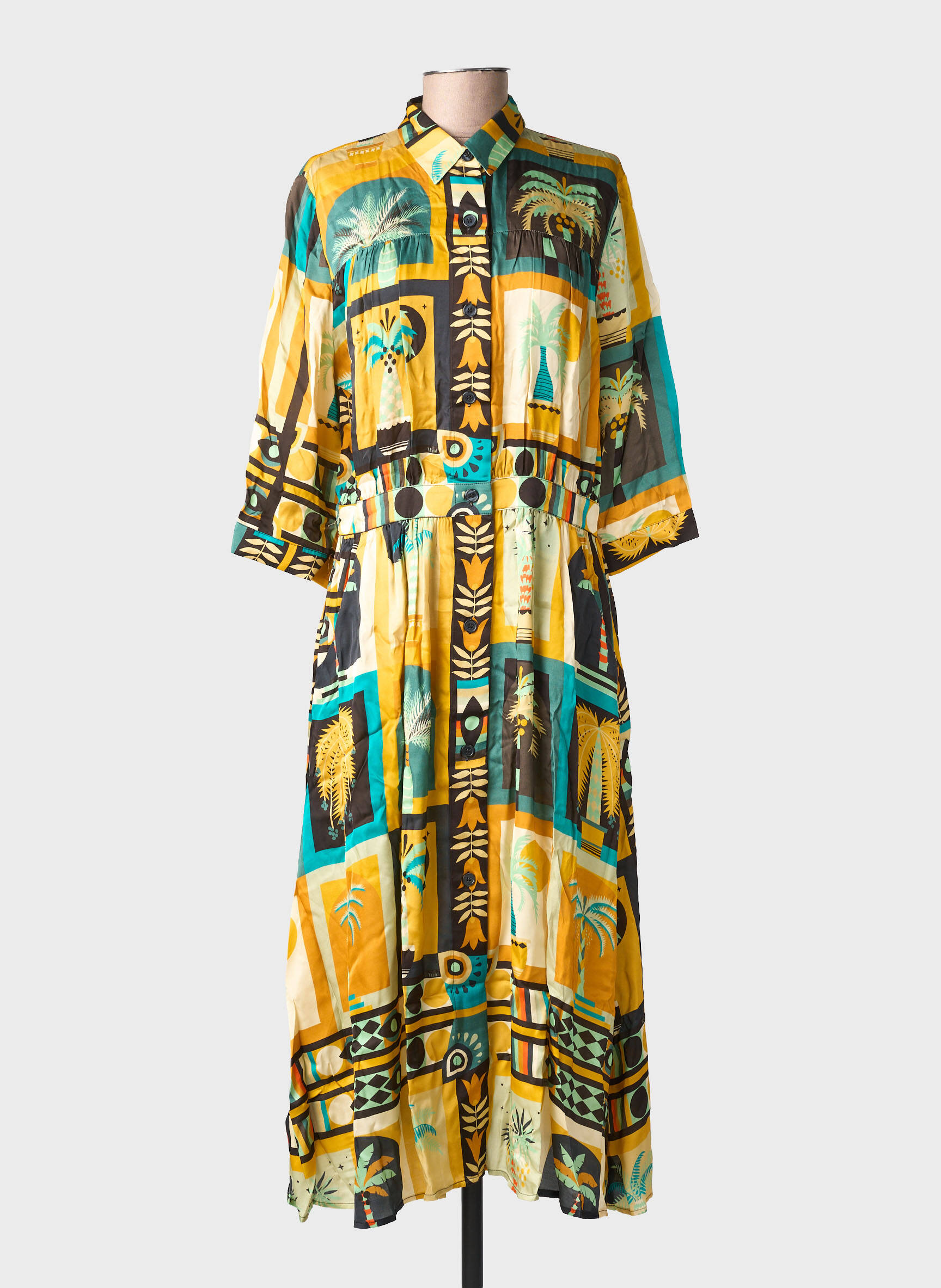 Robe longue noir WILD femme