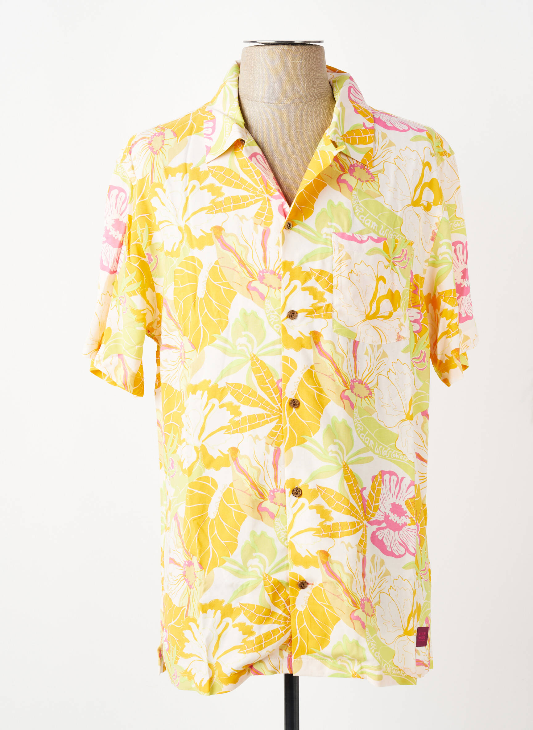 Chemise manches courtes gris SCOTCH & SODA homme
