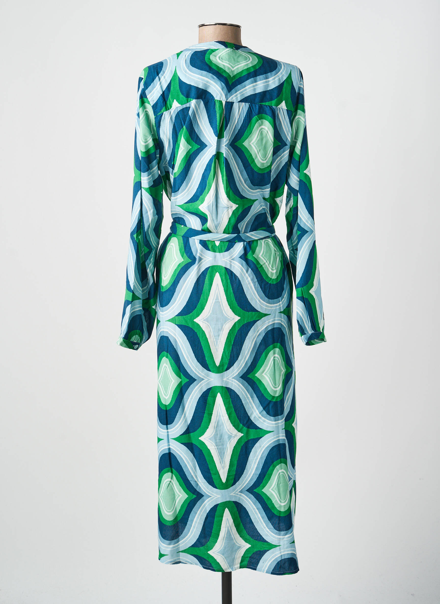 Robe mi-longue vert LA PETITE ETOILE femme