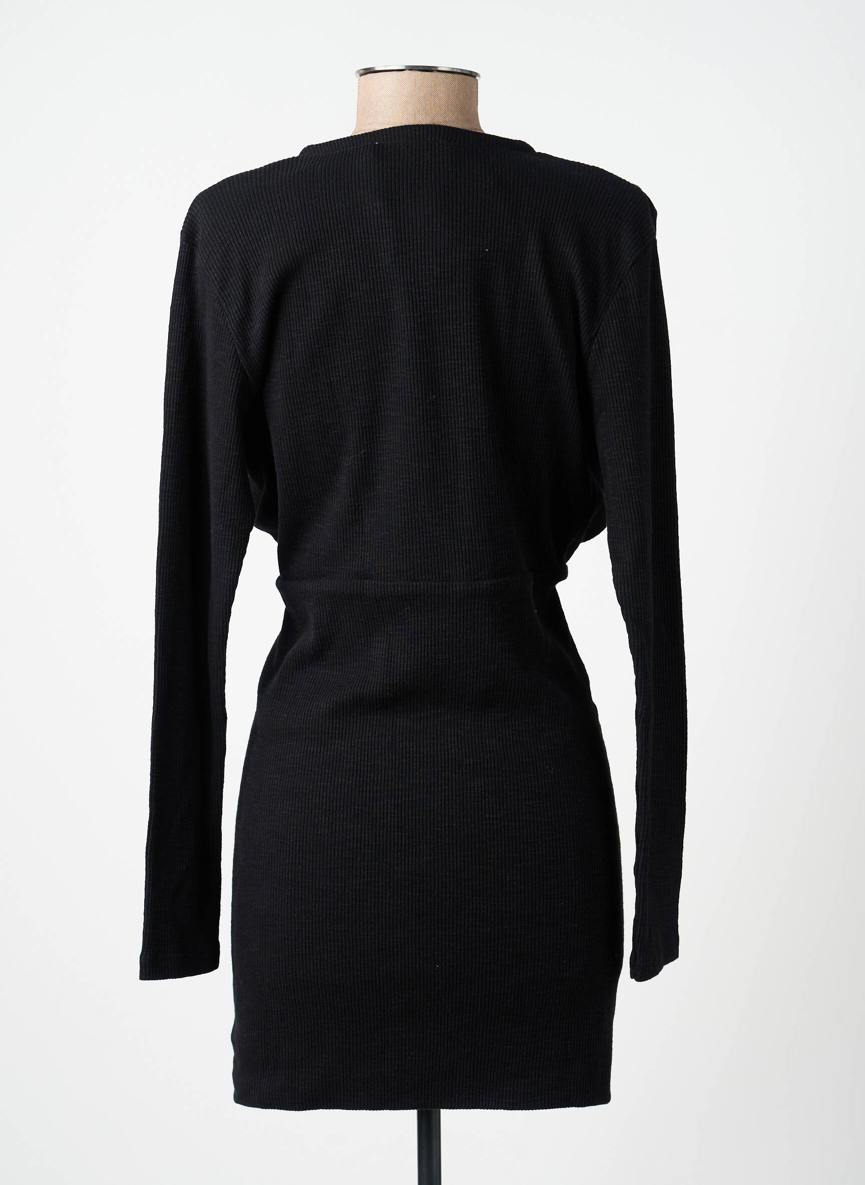Robe courte col v noir IRO femme