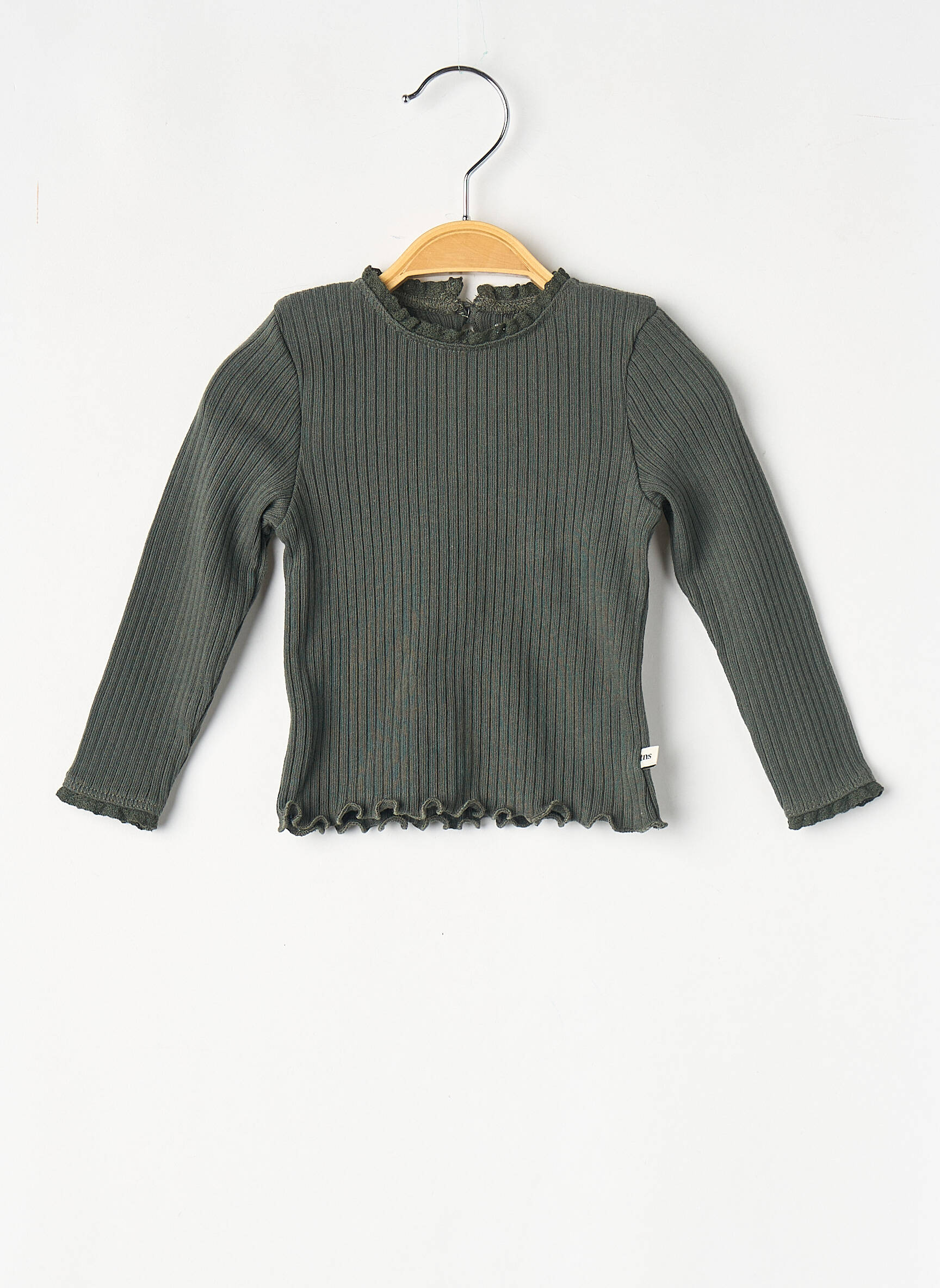 T-shirt vert THE NEW SOCIETY fille
