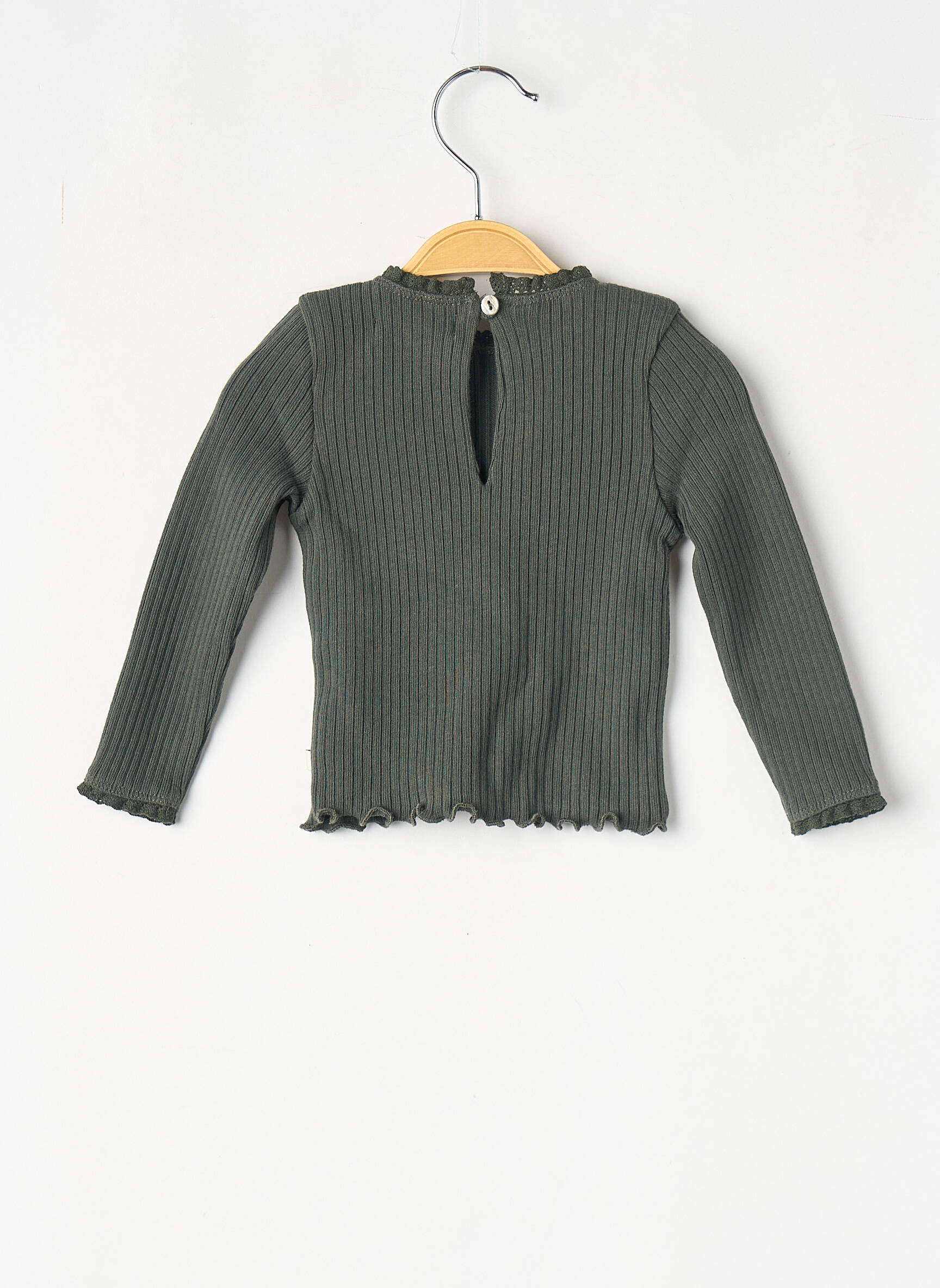 T-shirt vert THE NEW SOCIETY fille