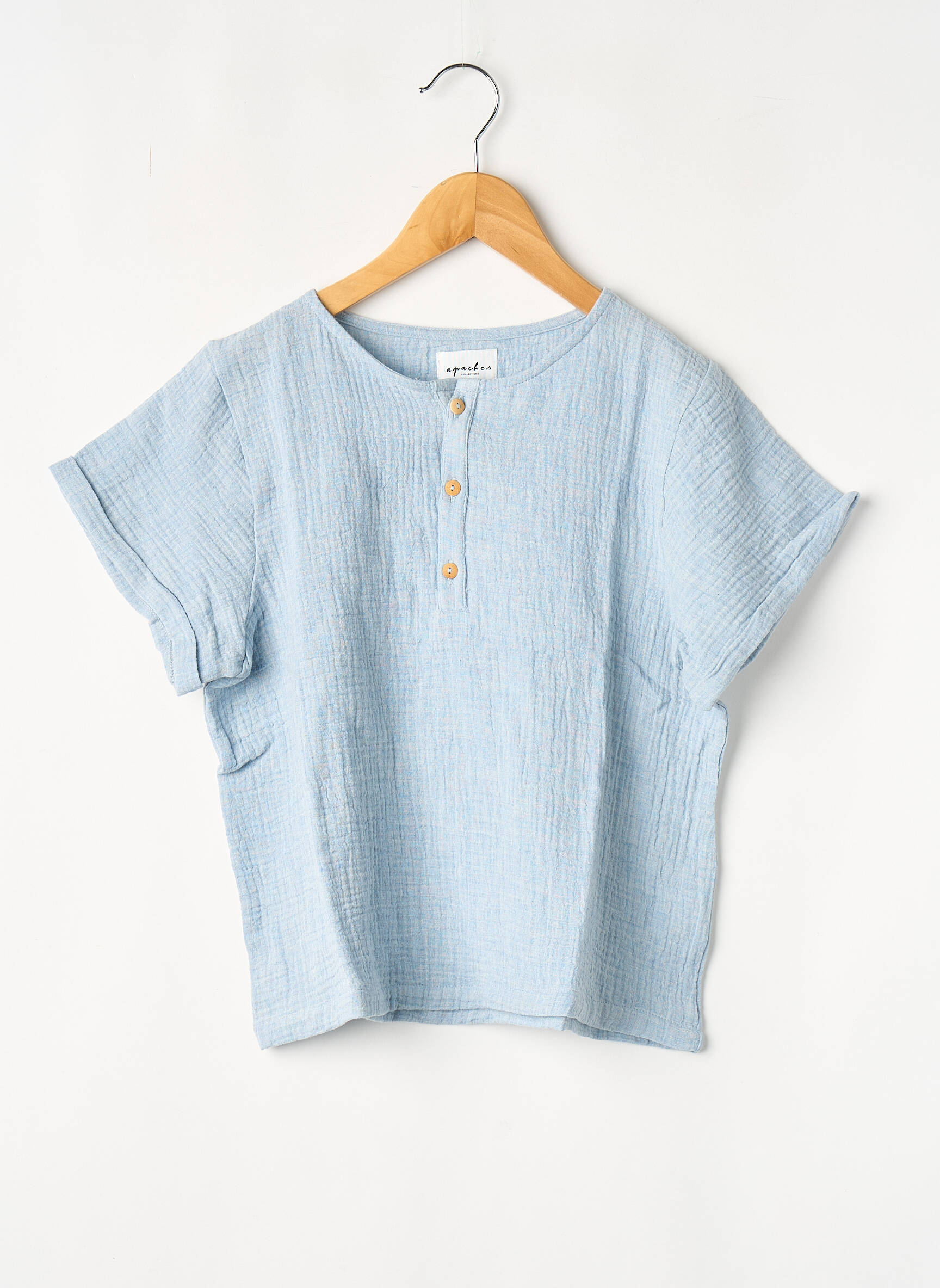 T-shirt bleu APACHES garçon