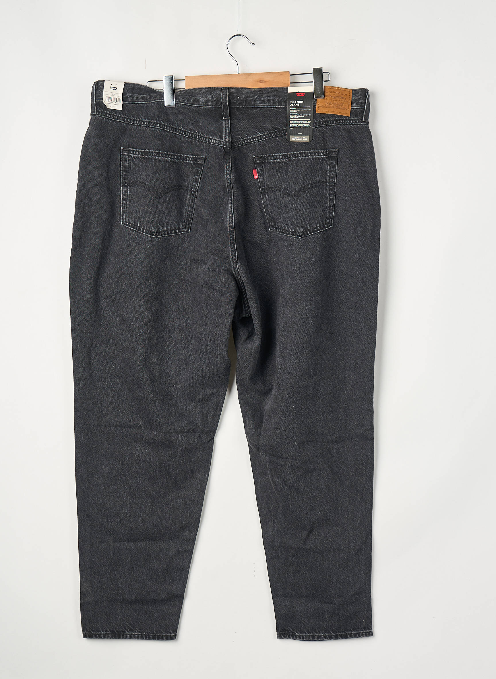 Jean coupe mom noir LEVI'S femme