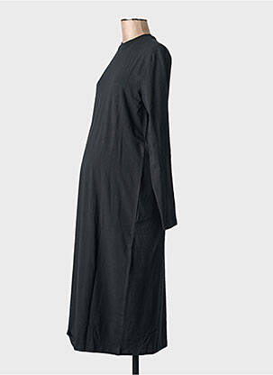Robe mi-longue noir MAMA LICIOUS femme