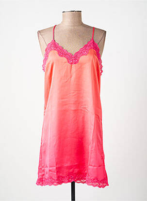 Déshabillé tissage satiné rose LOVE STORIES femme