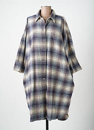 Robe mi-longue bleu BELLEROSE femme