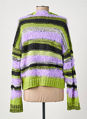 Pull col v violet PINKO femme