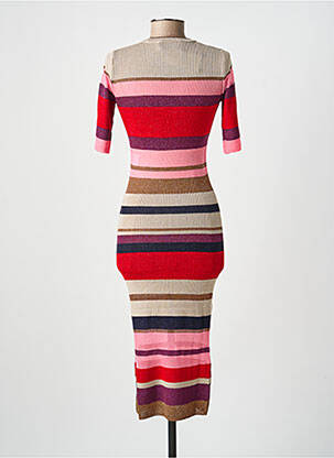 Robe mi-longue col rond rose SONIA RYKIEL femme