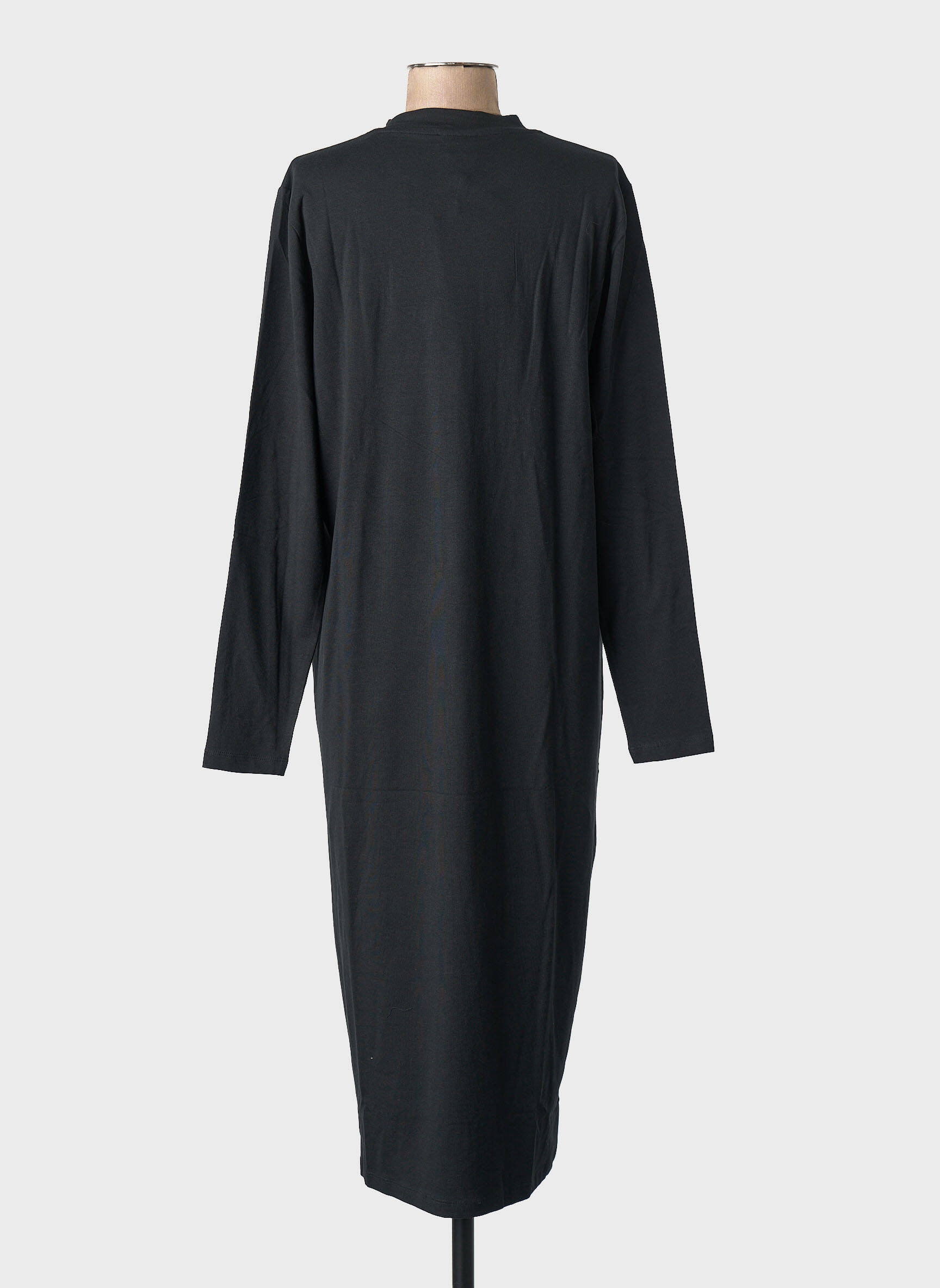 Robe mi-longue noir MAMA LICIOUS femme