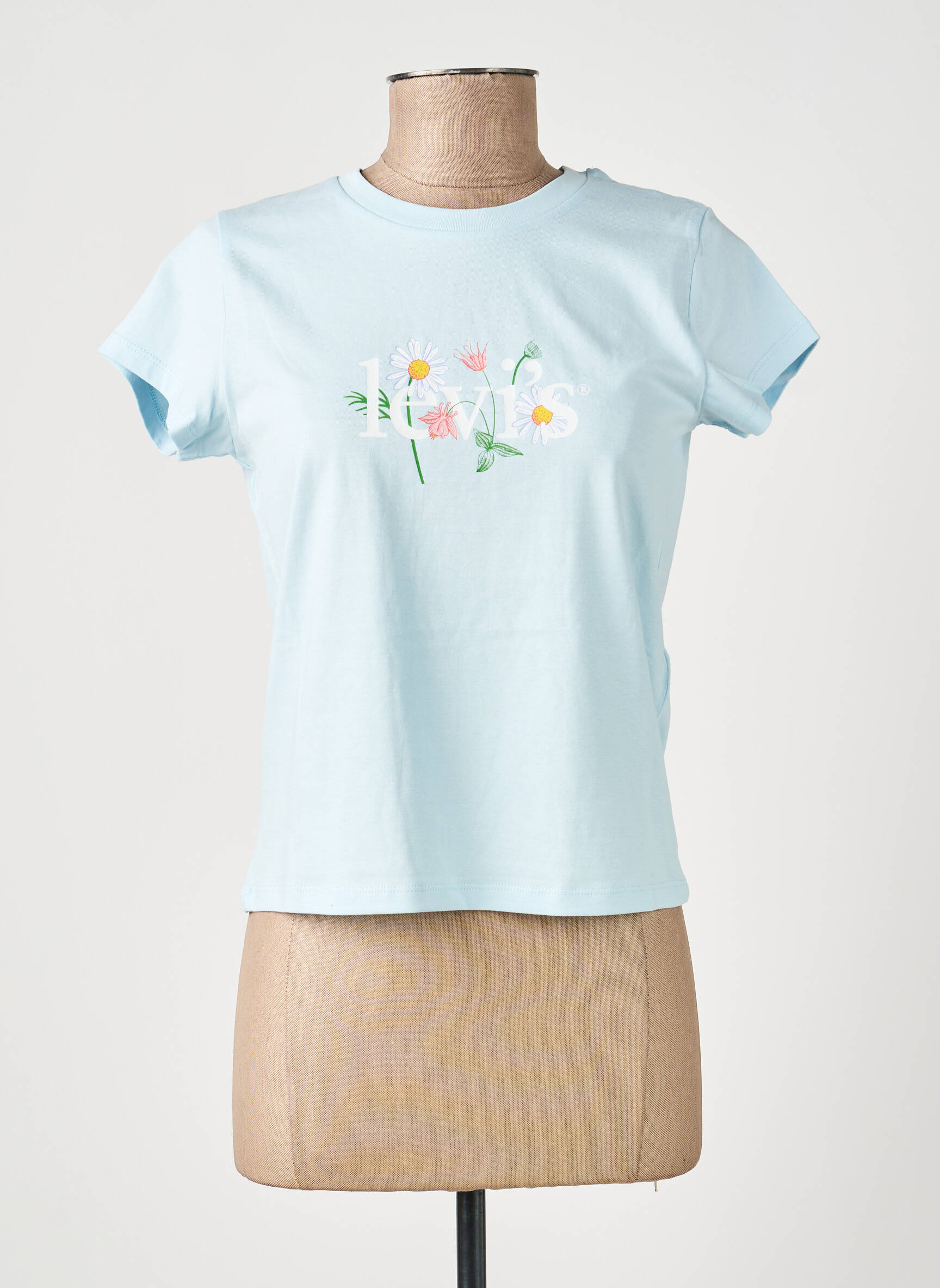 T-shirt bleu LEVI'S femme