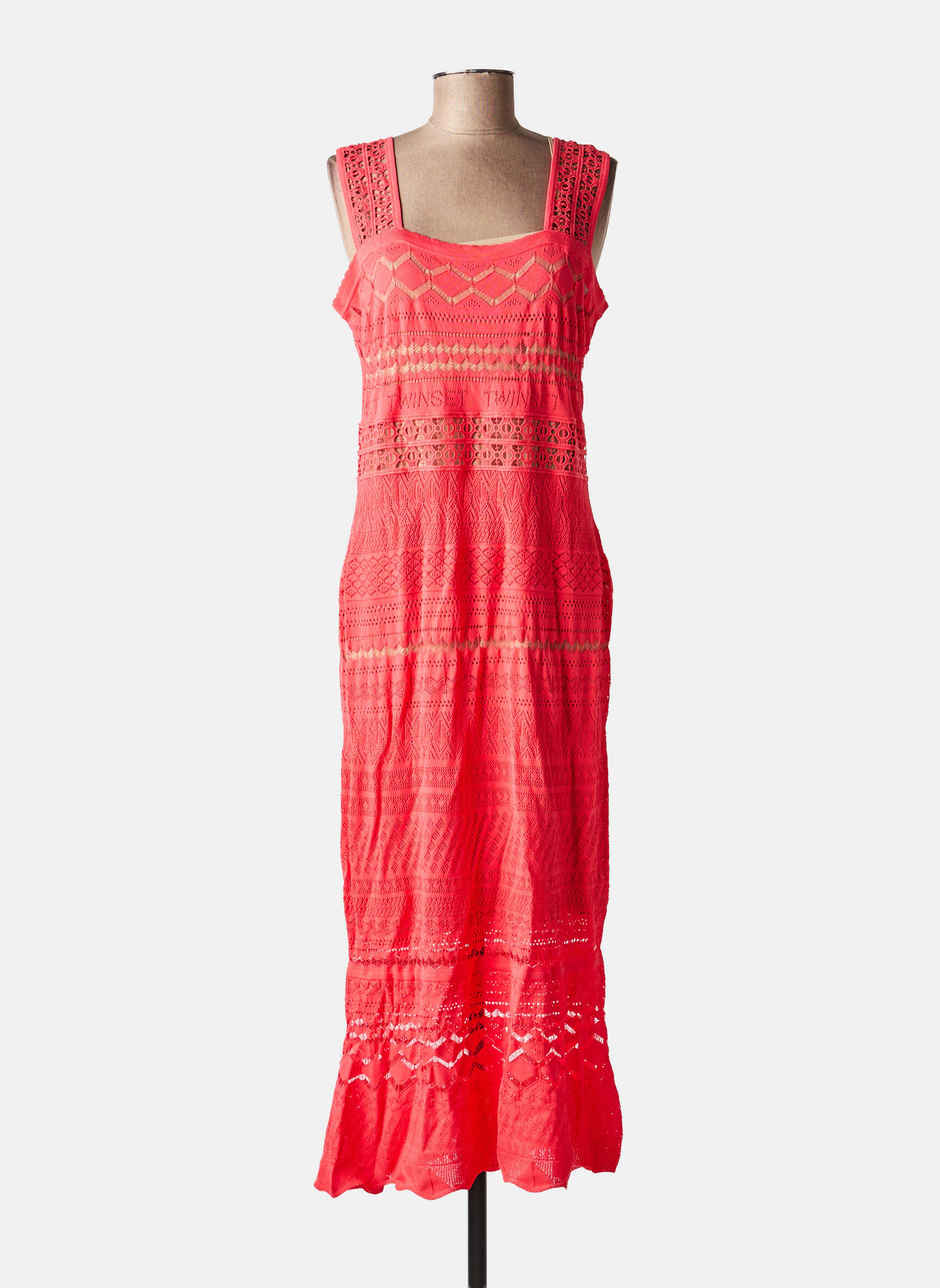 Robe longue rose TWINSET femme