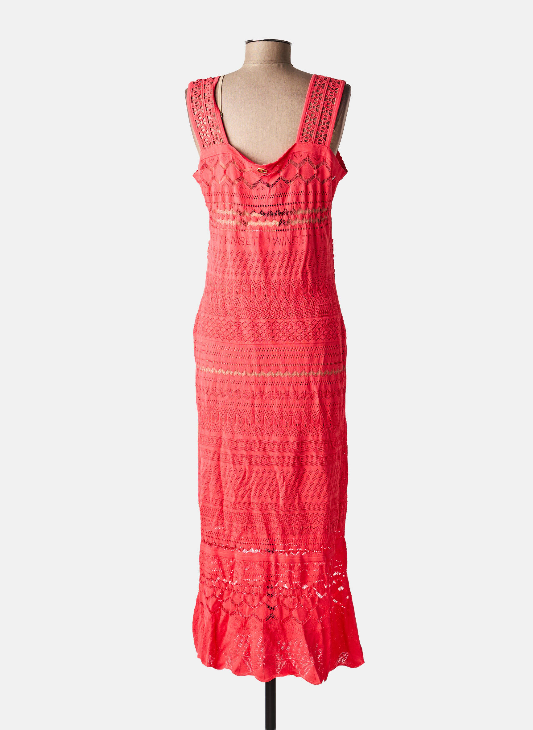 Robe longue rose TWINSET femme