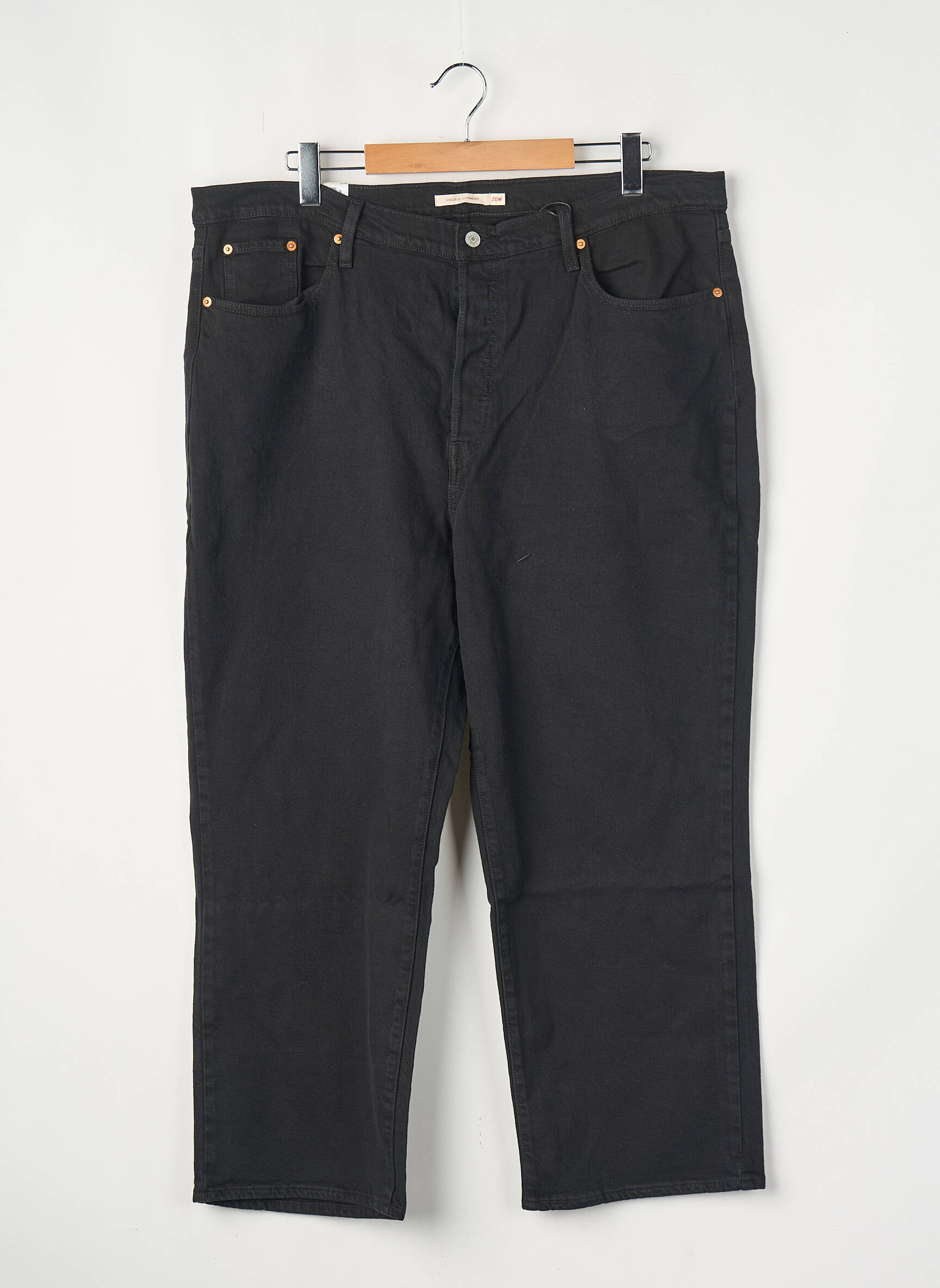 Jeans coupe droite noir LEVI'S femme