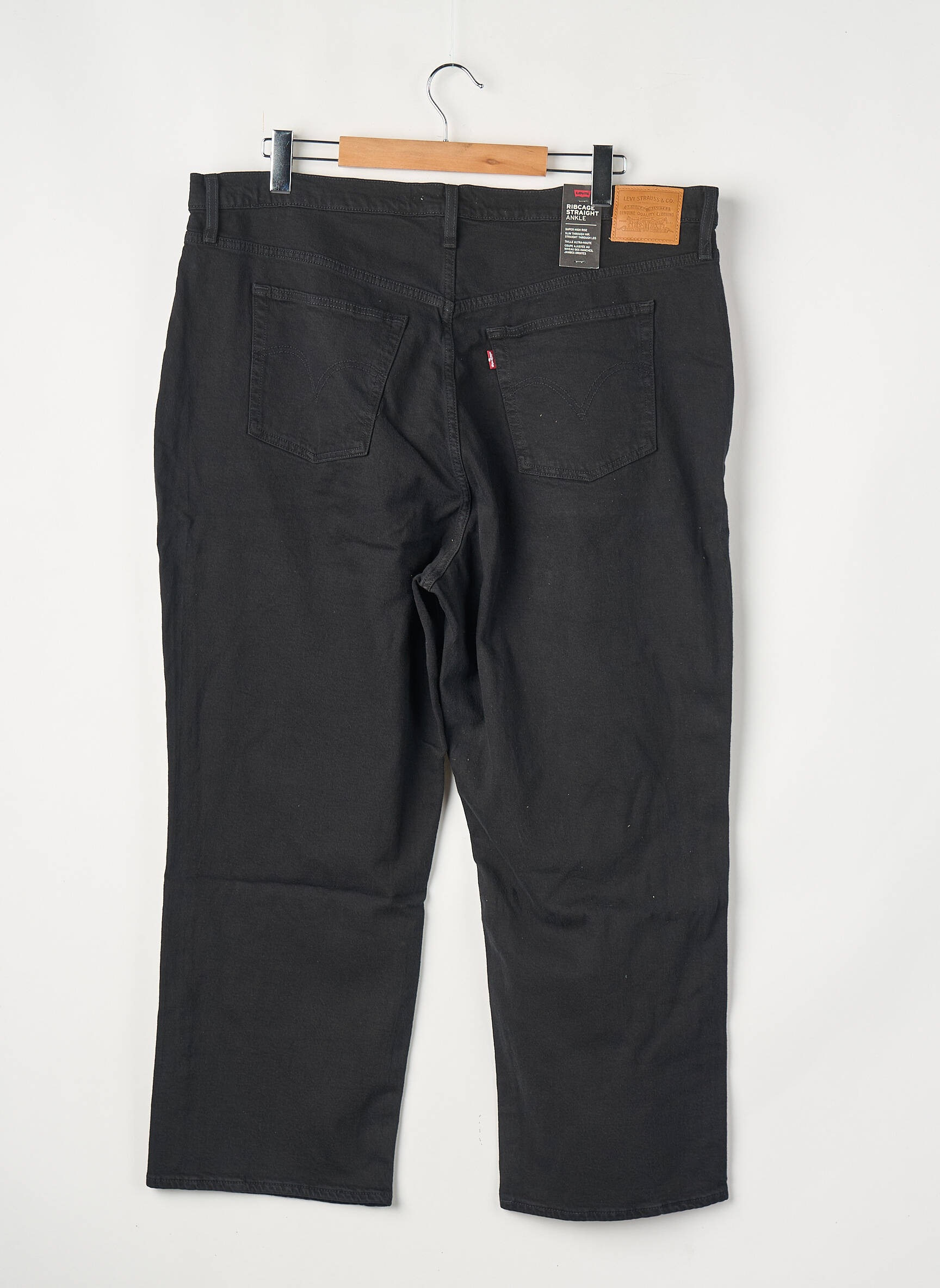 Jeans coupe droite noir LEVI'S femme