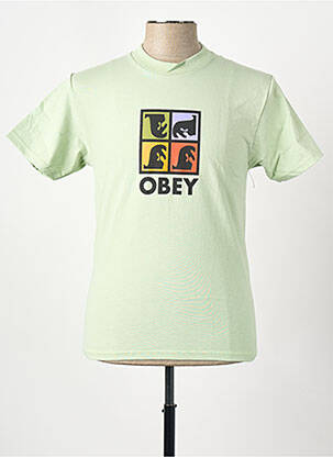 T-shirt vert OBEY homme