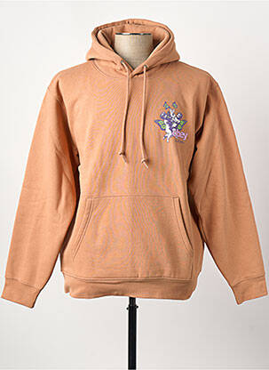 Sweat-shirt à capuche marron OBEY homme
