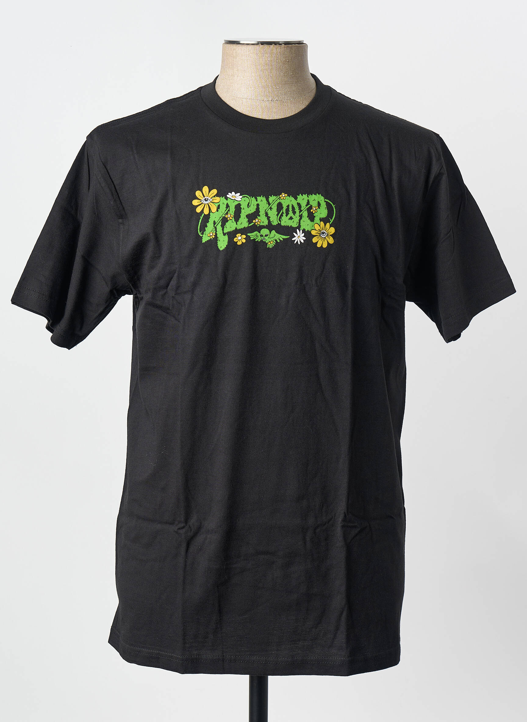 T-shirt noir RIPNDIP homme